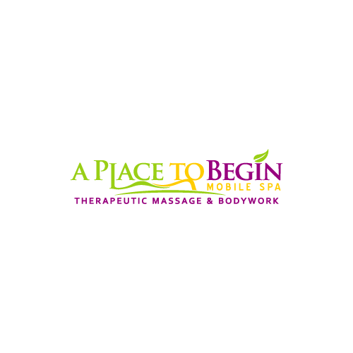 swoosh person in therapeutic massage logo